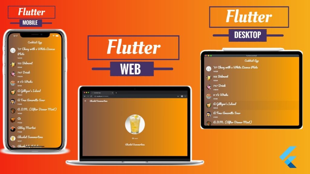 Flutter For Web, Desktop Released | Getting Started Cocktail App