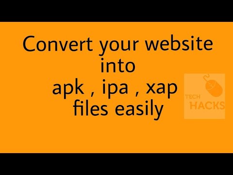 Convert website or html file into apk | Convert html to mobile apps – easiest way – 100% workiing