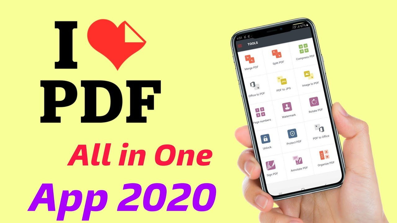 How to Use I Love PDF App 2020 | Best File converter Android Application 2020 | PDF converter app.
