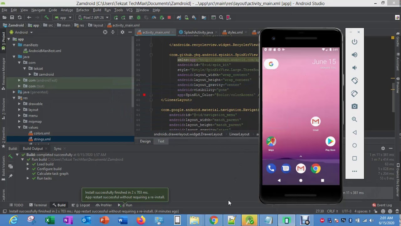 Convert Website to Android Studio with Push  Notification