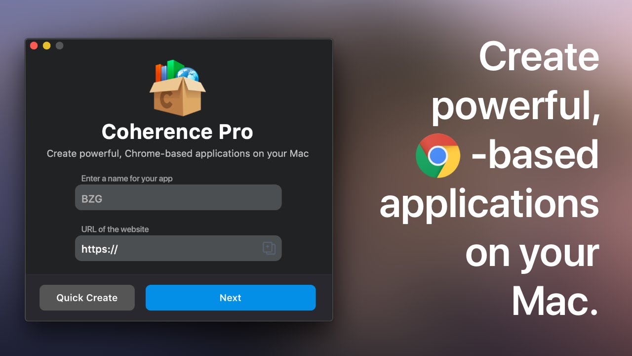 Coherence Pro 2 – Turn websites into apps on your Mac using Google Chrome