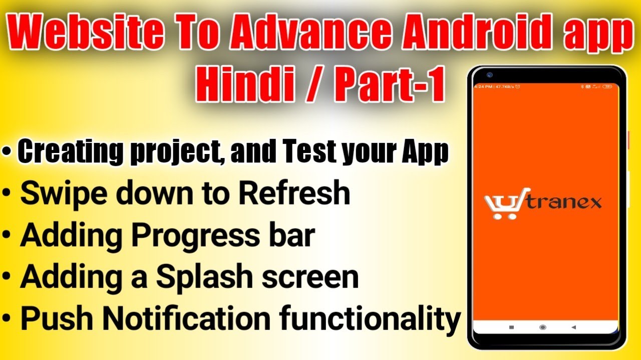 Convert website to Android app in Android studio free hindi | Website se app kaise banaye hindi #P1