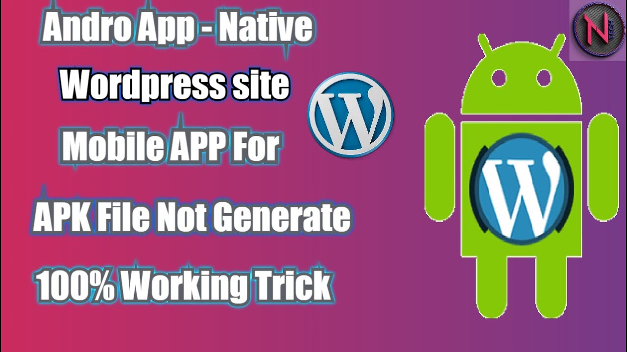 Androapp – Native Android Mobile APP for WordPress Site APK Not Genarate 100% Working Trick