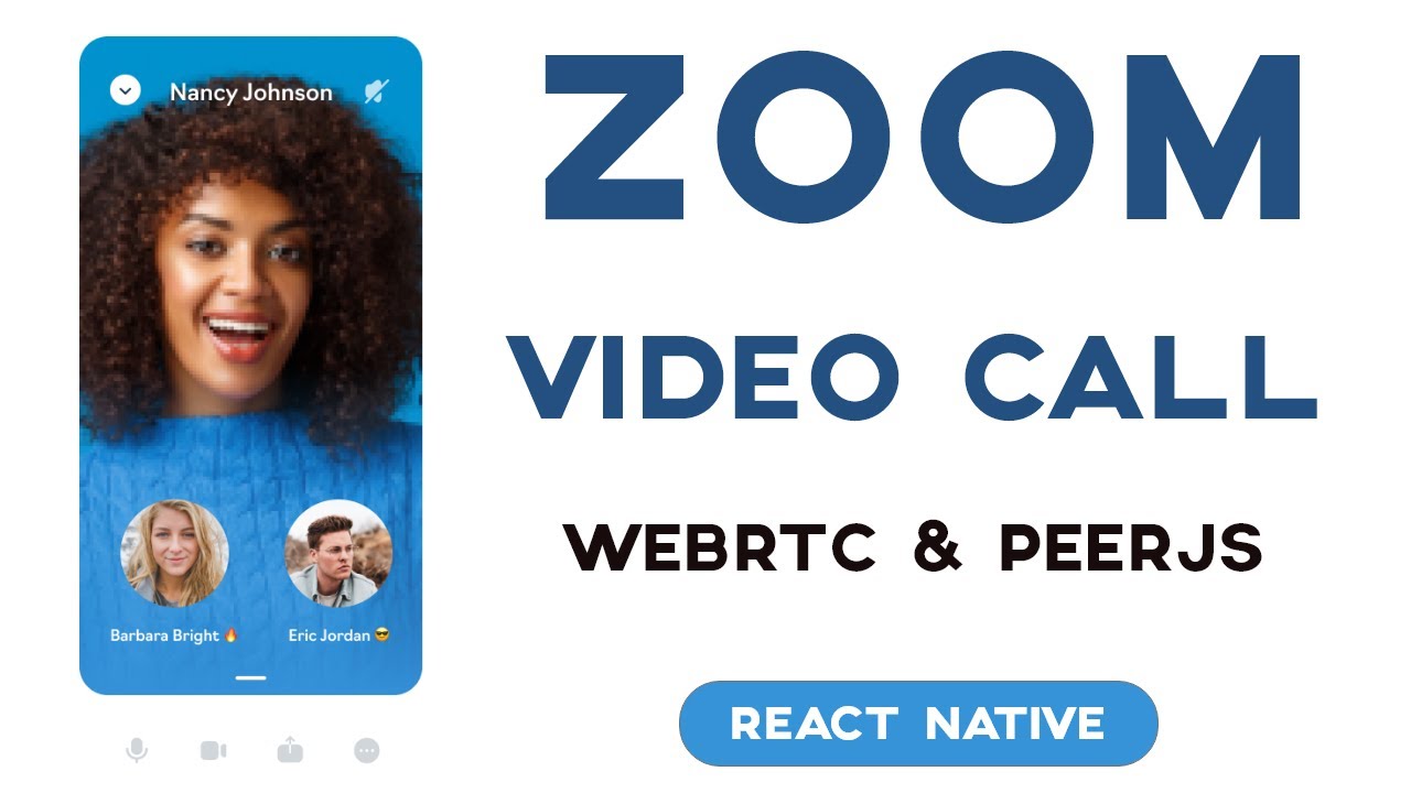 React Native Zoom Clone WebRTC | Video Call App with Socket.IO & PeerJS