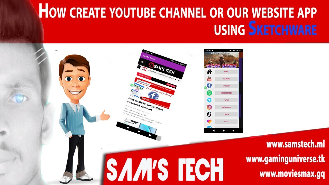 How to convert any website into android application | sketchware |  2021 SaM's Tech  PART 1