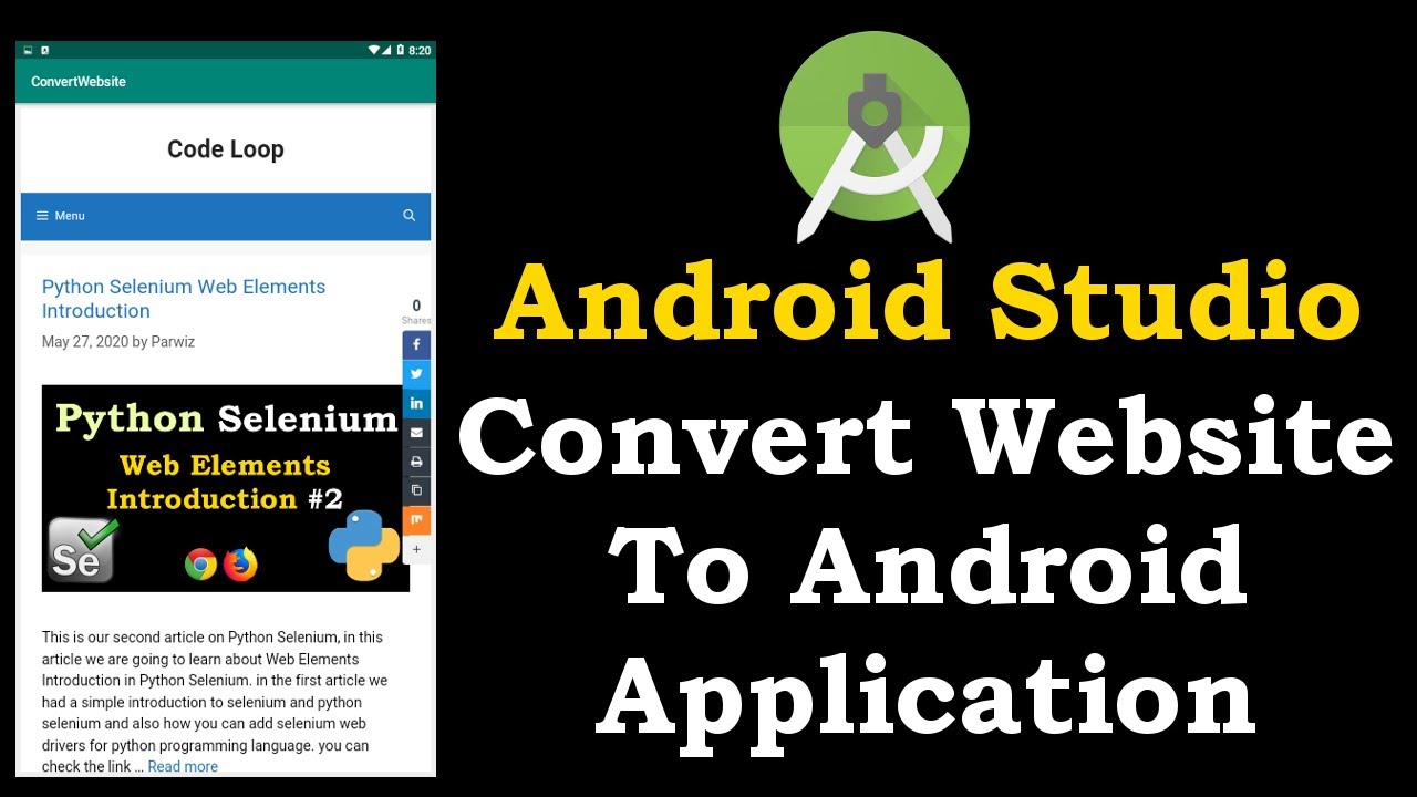 Android Studio Convert Website To Android Application