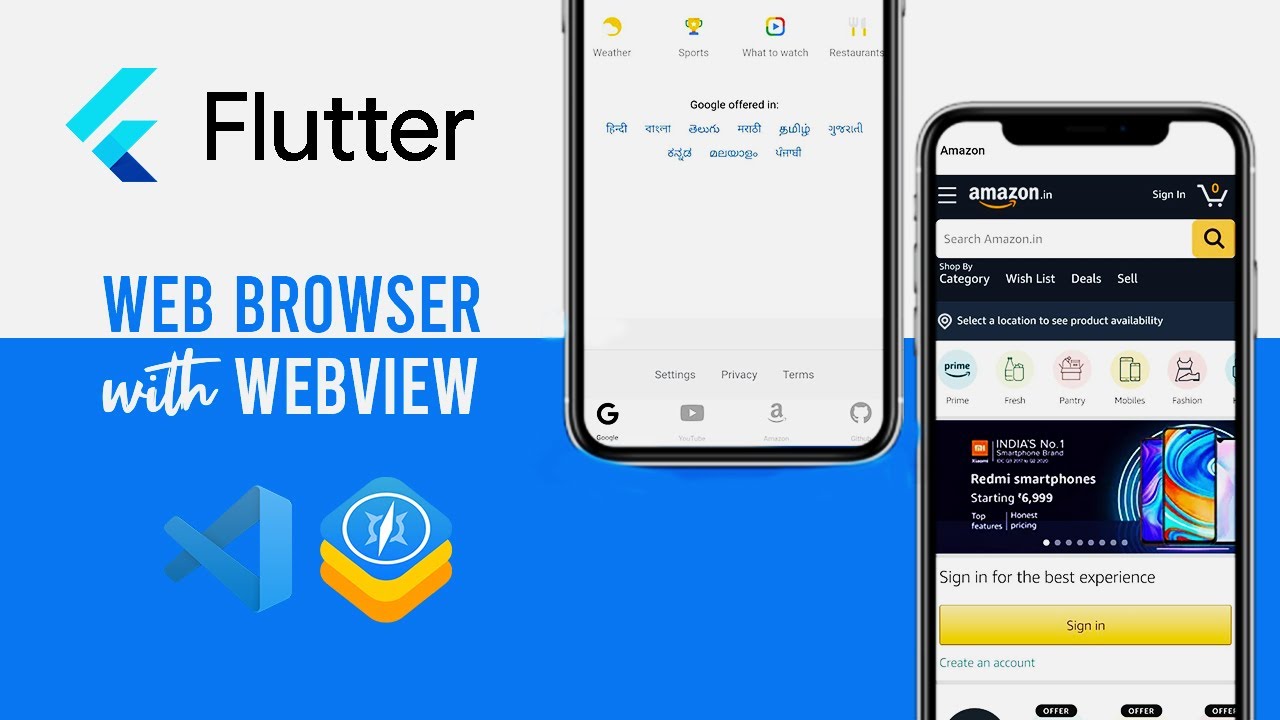 Flutter Web Browser | Flutter WebView Plugin | Tutorial for Beginner [UPDATED]