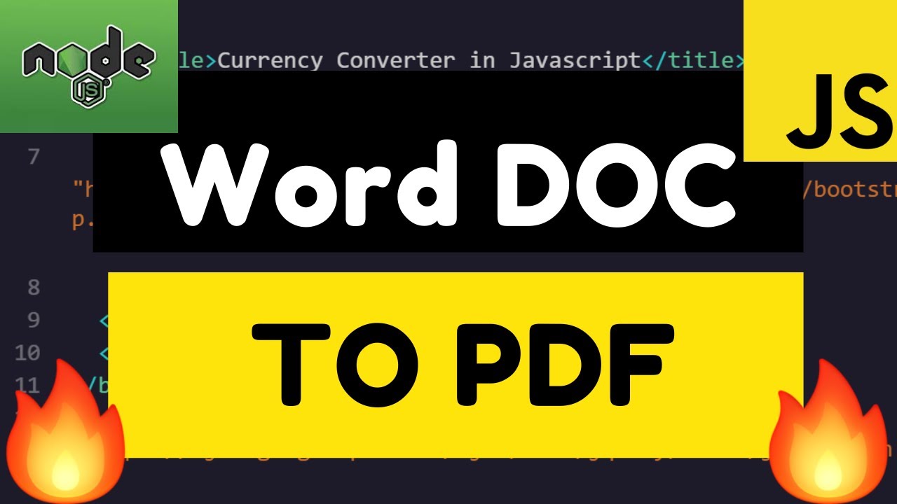 Node.js Express Word Document DOCX or DOC to PDF Converter Full App Using LibreOffice Library