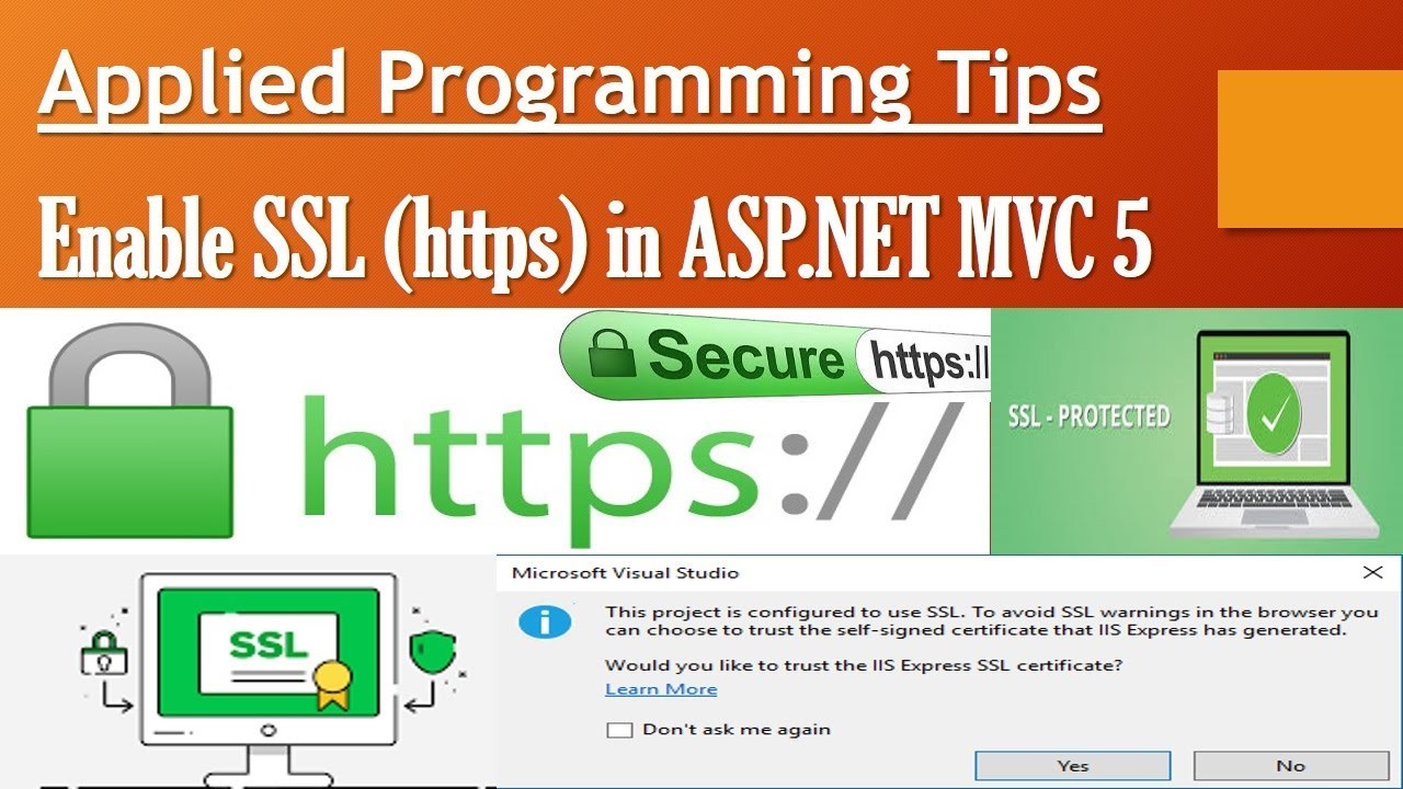 Implement SSL in ASP NET MVC 5 Web Application  IIS Express in Visual Studio 2015 ( Best tips 2017)