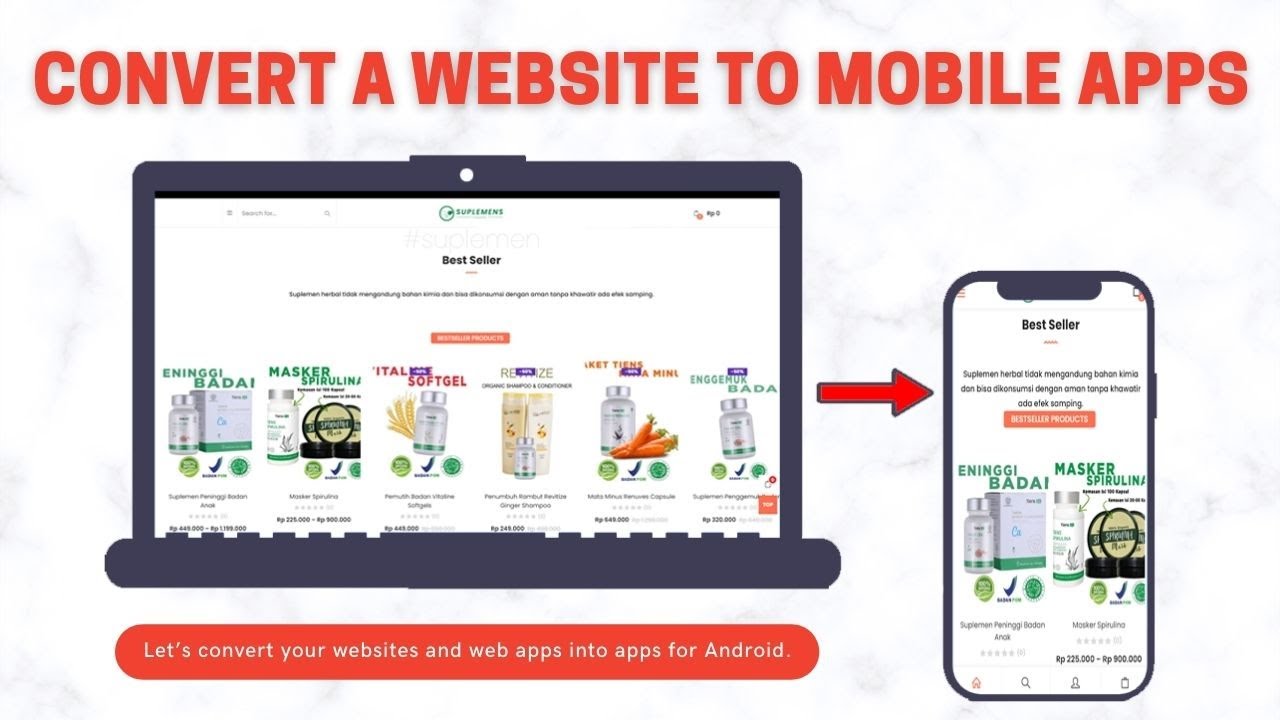 Convert a Website to Mobile Apps