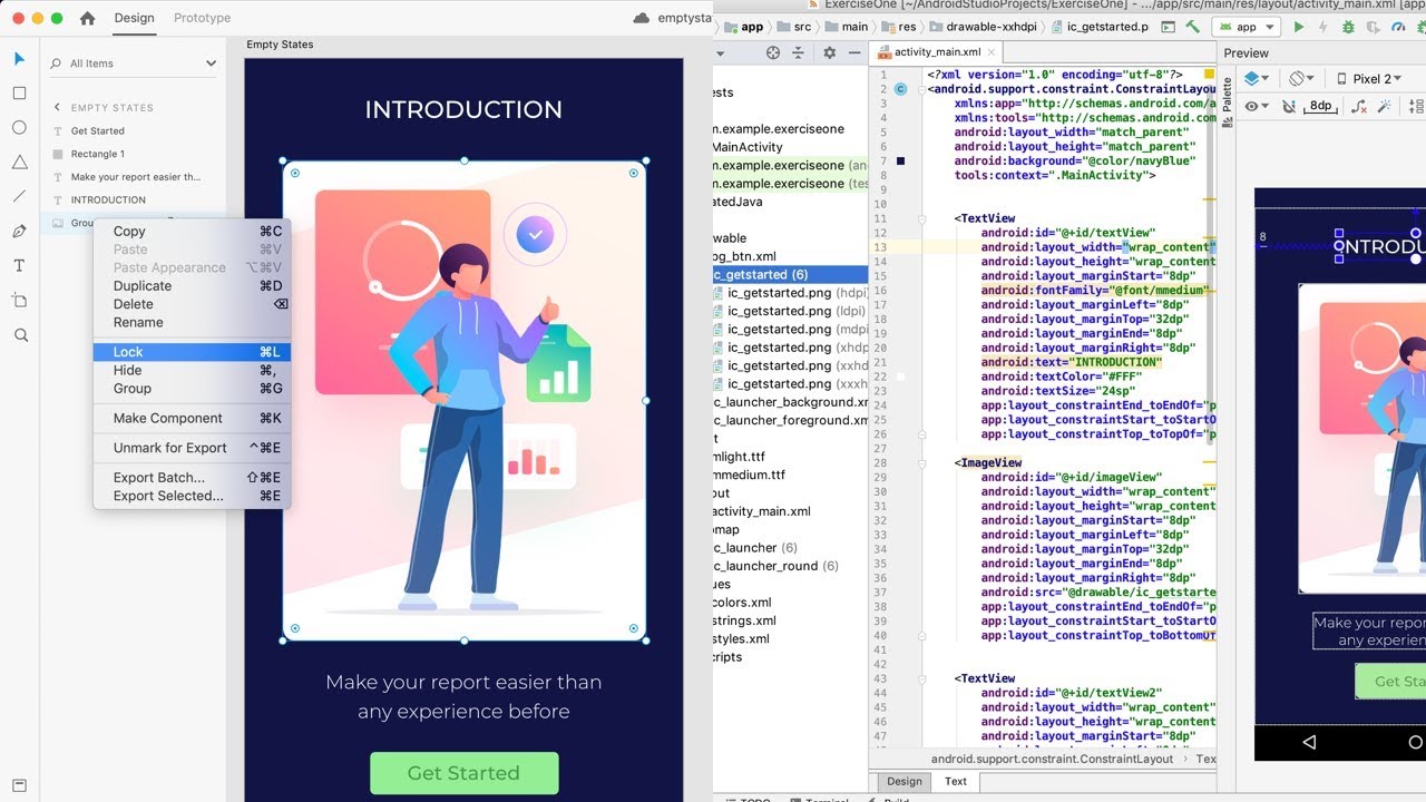 How to Convert Adobe Xd to Android Studio Tutorial