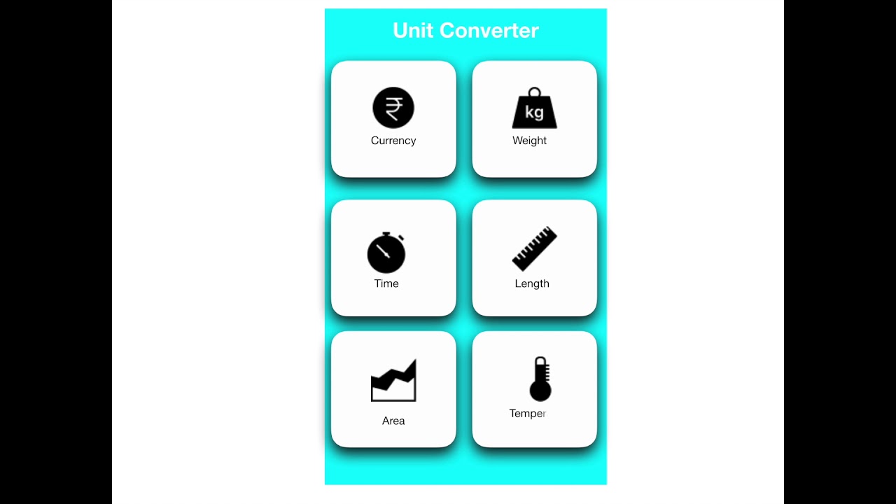 part-2 Introduction to unit converter app and creating the home page of unit converter application
