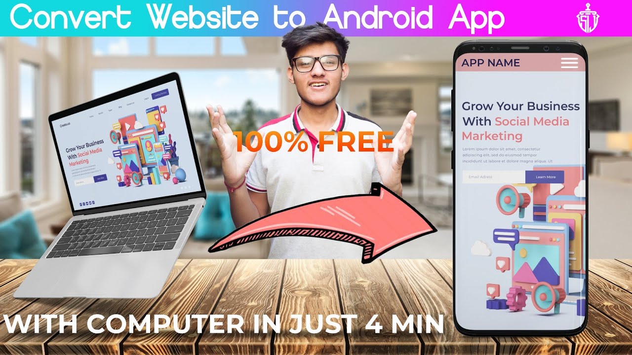 How to convert website into android app free with android studio | web to app converter | therankme