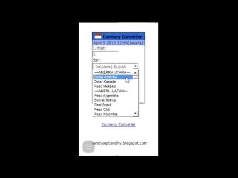 Currency Converter – Nokia S40 Web app