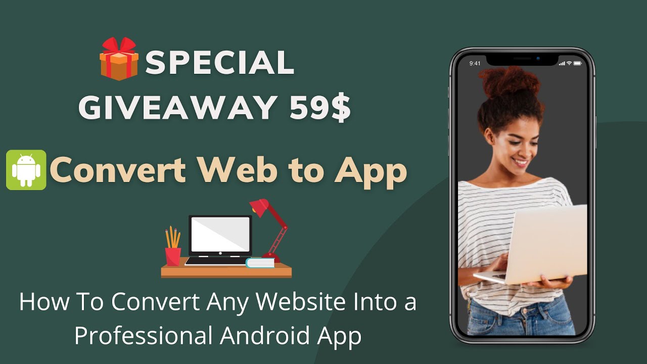 Special Giveaway Worth 59$ | How To Convert Any Website Into a Professional Android App Free