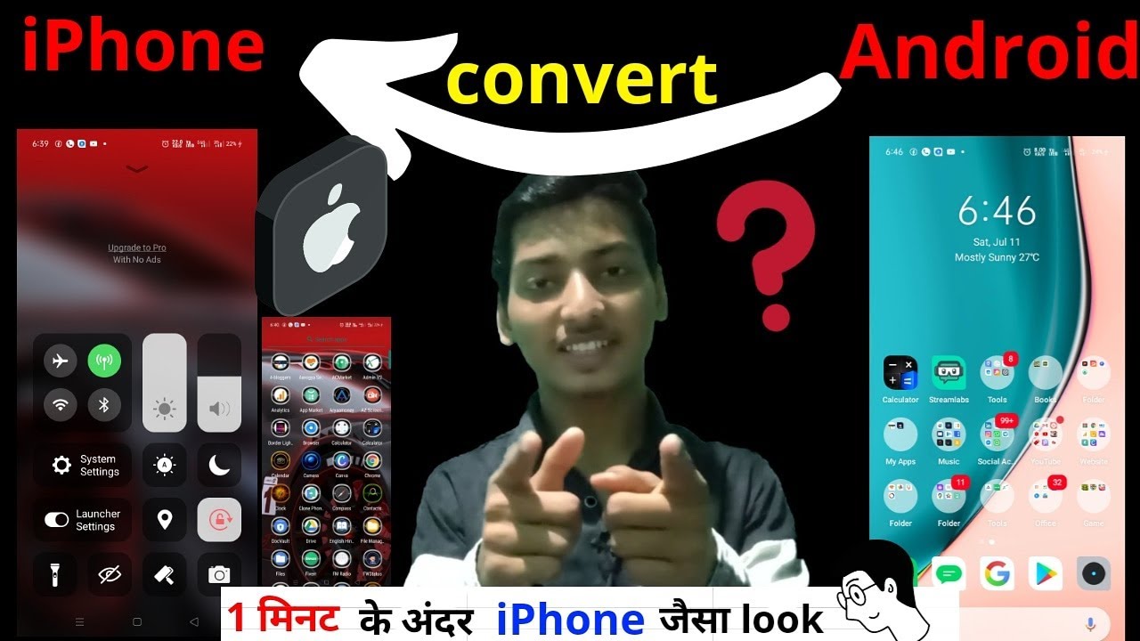 How to convert Android to iPhone || X launcher app review || Android to ios || Hidden apps || amazng