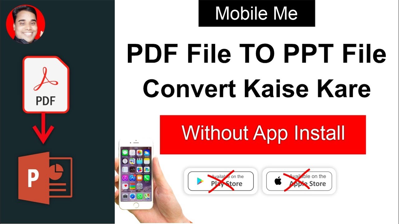 Convert PDF To PPT File In Mobile Without App | PDF To PPT Without App | PDF To PPT Converter