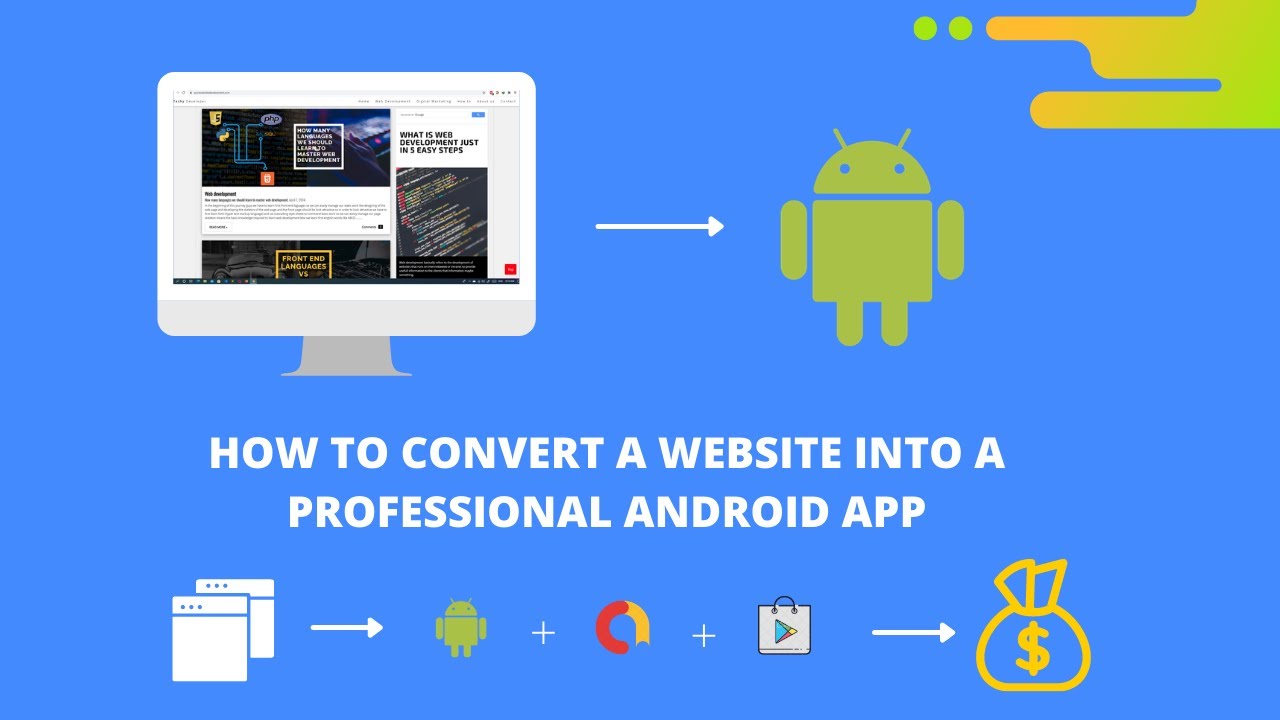 How to convert a website into a professional android app with admob ads integration 2021