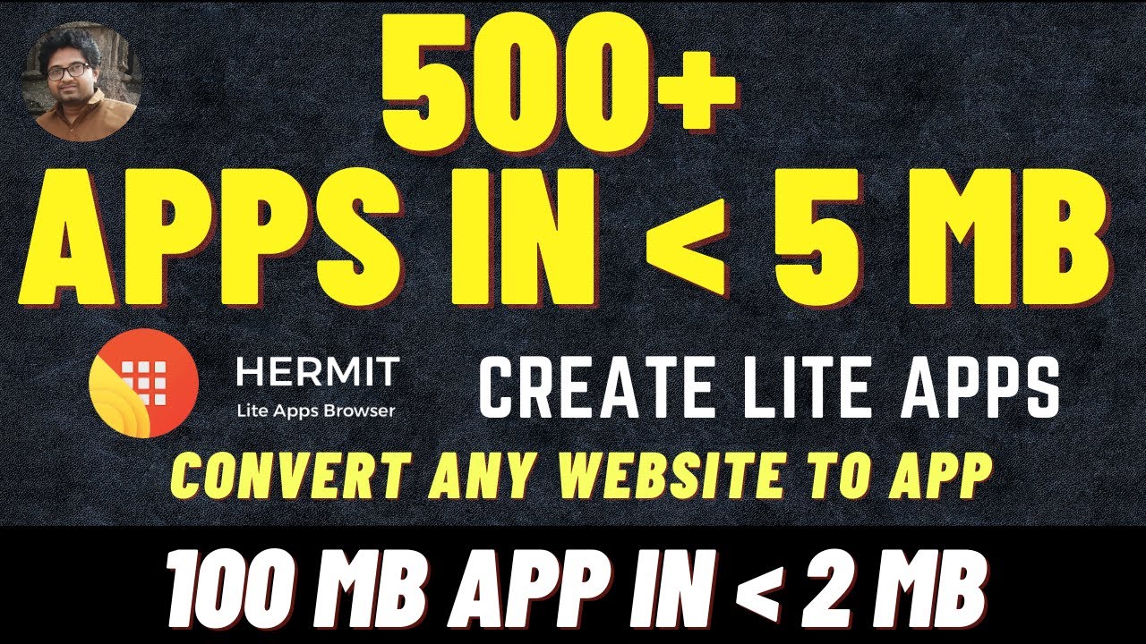 Hermit Lite App Browser | Create Lite Apps | Convert any Website to App | How to use Hermit App ?