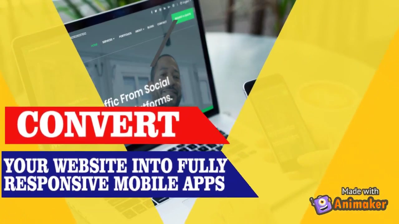 convert website to android and IOS app